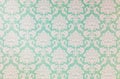 Damask repeat pattern on old paper. Royalty Free Stock Photo