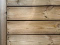 Closeup of old panels or planks, vintage wood texture with knots. Background concept