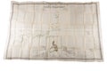 Closeup of an old Philippine map isolated on a white background