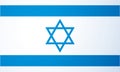 Flag of Israel. Vector drawing icon