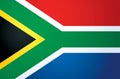Flag of South Africa. Vector drawing sign Royalty Free Stock Photo