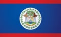 Flag of Belize. Vector drawing sign