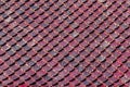 Closeup old roof tile pattern background Royalty Free Stock Photo