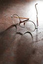 Old Spectacles On Dark Royalty Free Stock Photo