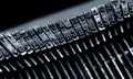 Closeup of an old typewriter Royalty Free Stock Photo