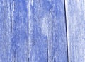 Closeup of an old weathered blue painted wood texture