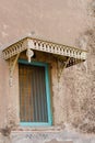 Closeup of an old window of Hotel Radhika Haveli Mandawa in Rajasthan, India Royalty Free Stock Photo