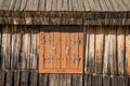 Closeup of old wooden window frame Royalty Free Stock Photo