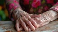 A closeup of an older persons hands engaged in a favorite hobby showing that pions and interests can continue well into