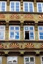 Closeup of oldest building in downtown Hannover, Germany