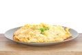 Closeup of omelette Royalty Free Stock Photo