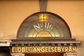 Closeup of the ornate entrance of an old building in Stockholm, Sweden