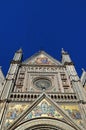 Closeup of Orvieto cathedral, Umbria, Italy. Royalty Free Stock Photo