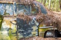 The rustic metal on an abandoned truck. Royalty Free Stock Photo