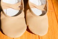 Closeup of a pair of dance shoes