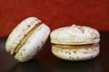 Pair of Mouthwatering Tiramisu Macarons