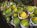 Closeup of papaya fruit, Binan wholesale market