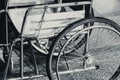 Closeup Part of Wheelchair Vintage Tone