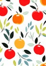 Closeup Pattern of Apples Leaves - My Favorite Cute Garden