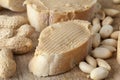 peanut butter used to make bread sandwiches