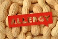 Peanut allergy concept Royalty Free Stock Photo