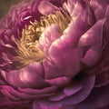 Closeup of peony flower. Pinkl peony flower in bloom as floral art background