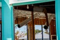 Closeup photo of ac vents fallen inside a building in Fort Myers Beach Hurricane Ian aftermath