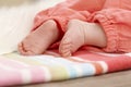 Closeup photo of baby feet Royalty Free Stock Photo