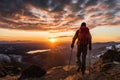 Closeup Photo Capturing Disabled Individual Using Crutches For Support Against The Backdrop Of Sceni