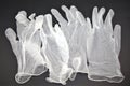 Crumpled medical examination gloves