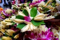 Flowers Offering Trays at Chinese Temple