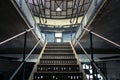 Closeup photo of industrial stairs