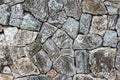 Natural Stacked Stone Wall Background Royalty Free Stock Photo