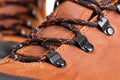 Closeup photo of shoelaces