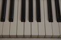 Closeup piano key white music instrument Royalty Free Stock Photo