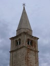 A closeup pic of madonna dell angelo church lighthouse bell tower Royalty Free Stock Photo