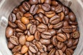 Closeup picture of coffee bean grinder and coffee bean Royalty Free Stock Photo