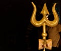 A closeup picture of & x27;Trisul& x27; which is a Trident and a Hinduism Symbol of God Siva