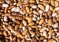 Closeup of a pile of beans