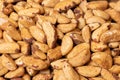 Closeup of a pile of Brazil nut