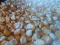 closeup of a pile of corn kernels combined with Indonesian culture.  can be used as a background or object to tell stories. Royalty Free Stock Photo