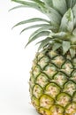 Closeup pineapple isolated Royalty Free Stock Photo