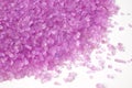 Closeup of a pink bath salt Royalty Free Stock Photo