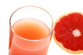 Closeup Pink Grapefruit Juice Royalty Free Stock Photo