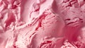 Closeup of pink texture of strawberry ice cream. Abstract background and texture for design. 3D rendering.