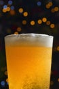 Closeup Pint Of Beer with Bubbles Royalty Free Stock Photo