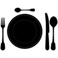 Closeup of a place setting