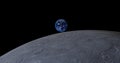 Closeup planet earth from space. over 4k resolution 3d rendered planet earth. beautiful blue planet earth. over 4k resolution