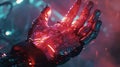 A closeup of a players hand covered in intricate cybertech gloves as they make precise and lightningfast movements to