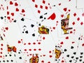 Closeup Playing Card Collection Background